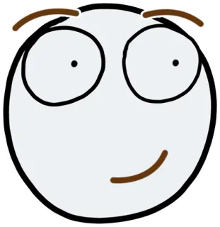😏 笑顔, 顔, 漫画, 感情, 表情 telegram sticker