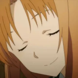 🧡 アニメ, 女の子, 笑顔, 漫画, ポートレート telegram sticker