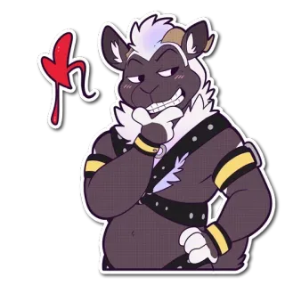 😐 动物, 卡通, 角色, 兽人, 动画 telegram sticker