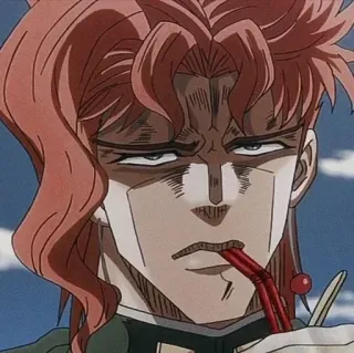 😐 Noriaki Kakyoin JoJo's Bizarre Adventure Anime, Kakyoin, Jojo's Bizarre Adventure, Cerise, Boire telegram sticker