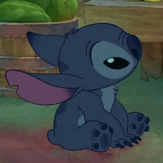 ❣️ Stitch Lilo & Stitch Obcy, Słodki, Disney, Niebieski, Kreskówka telegram sticker