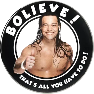 👍 BELIEVE! THAT'S ALL YOU HAVE TO DO! believe, motivational, thumbs up, smiling, positive telegram sticker