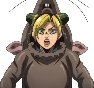 🐭 Jolyne Cujoh JoJo's Bizarre Adventure anime, cartoon, manga, jojo's bizarre adventure, jolyne cujoh, stone ocean telegram sticker