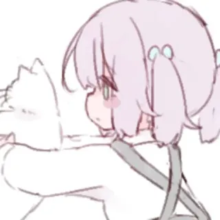🛁 อนิเมะ, มังงะ, ผู้หญิง, การ์ตูน, ภาพวาด telegram sticker