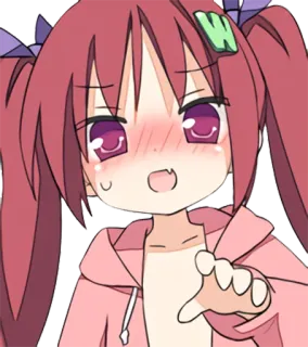 ☺️ anime, girl, cartoon, character, cute, kawaii telegram sticker