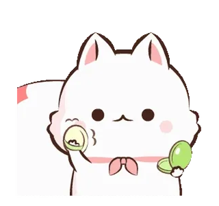 💄 carino, kawaii, gatto, trucco, adorabile, adesivo, animale telegram sticker