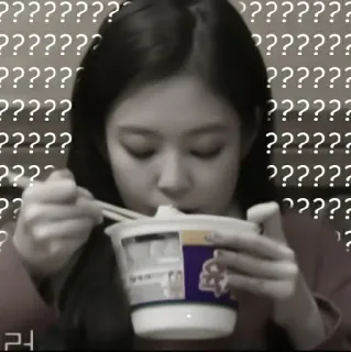🐚 ????????? ???????? ??????? ??????? ?????? ?????? ????? ?????? ????? ?????? ???^ ?????? ?? ????? Fragezeichen, Ramen, Essen, Essen, Verwirrung, Schwarzweiss whatsapp sticker