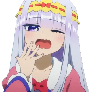 🥱 Sleeping Princess Syalis Sleepy Princess in the Demon Castle Anime, Lucu, Putri, Mengantuk, Manga whatsapp sticker
