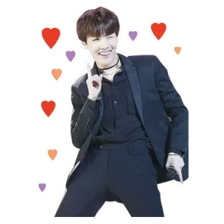 🕺 J-Hope J-Hope, K-pop, Певец, Музыка, Сердечки, Знаменитость, Идол whatsapp sticker