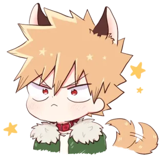 ✨ Bakugo Katsuki My Hero Academia Anime, Manga, Kat, Boos, Oren, Bakugo telegram sticker