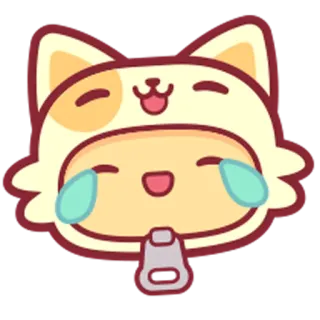 😂 Emoji, Fröhlich, Weinend, Katze, Süß telegram sticker