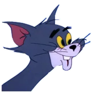 💪 Tom Cat Tom and Jerry chat, dessin animé, drôle, animal, mème telegram sticker