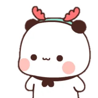 🍓 mono, dibujos animados, animal, kawaii, pegatina, navidad, reno, fiesta whatsapp sticker