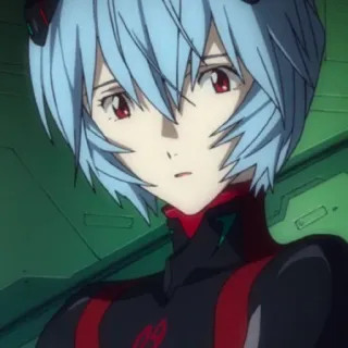 🗝 Rei Ayanami Neon Genesis Evangelion anime, rei ayanami, evangelion, postać, manga, eva, nerv telegram sticker