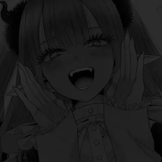 🎧 Anime, Diavolo, Ragazza, Zanne telegram sticker
