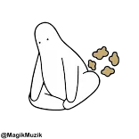 🔝 rắm, ngồi, trắng, nhân vật, hoạt hình, đậu, vui nhộn, ngớ ngẩn telegram sticker