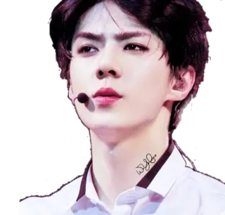 😳 Sehun kpop, exo, singer, sehun, idol, asian, celebrity whatsapp sticker