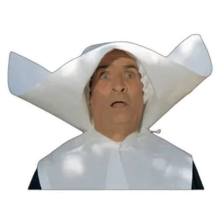 😱 suora, religione, cattolica, abito, sorpresa whatsapp sticker