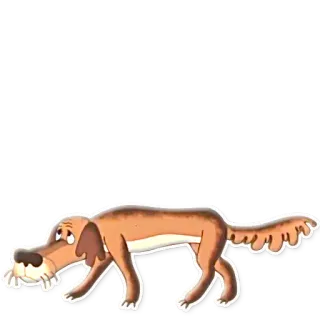 😒 Hund, Cartoon, Tier, Haustier, Säugetier telegram sticker