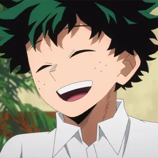 🥦 Izuku Midoriya My Hero Academia anime, my hero academia, izuku midoriya, deku, cartoon, hero telegram sticker