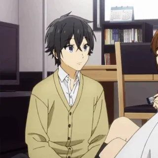 🌚 Anime, Chico, Horimiya, Manga, Personaje, Kawaii, Japonés telegram sticker