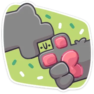 📷 Kontroler, Gaming, Kawaii, Słodkie, Grać, Zabawa telegram sticker