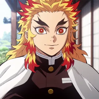 🔥 Kyojuro Rengoku Demon Slayer Anime, Personnage, Rengoku, Demon Slayer telegram sticker