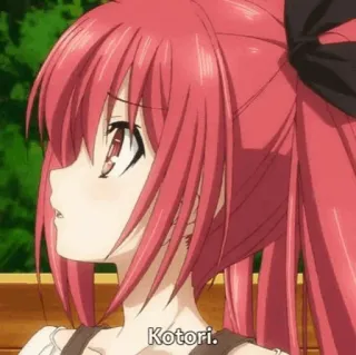 🔥 Kotori Kotori. anime, girl, character, red hair telegram sticker