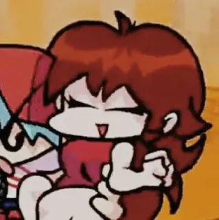 🍬 Girlfriend Friday Night Funkin' dziewczyna, friday night funkin, gra, kreskówka, postać telegram sticker