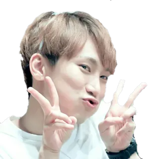 😙 persona, signo de paz, hombre, sonrisa, expresión facial whatsapp sticker