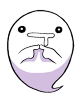 🤤 spook, cartoon, emoji, kawaii telegram sticker