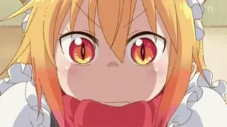 🩸 Tohru Miss Kobayashi's Dragon Maid Tohru, Anime, Naga, Maid, Miss Kobayashi's Dragon Maid telegram sticker