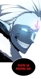 😈 YOU'RE AN AMUSING GUY. amüsant, Typ, Lächeln, böse, Anime, Manga whatsapp sticker