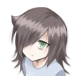 😒 Anime, Mädchen, Manga, Weiblich, Charakter telegram sticker