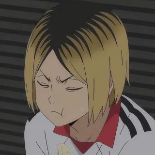 😡 Kenma Kozume Haikyuu!! anime, haikyuu, kenma, kozume, charakter, manga, portrait telegram sticker