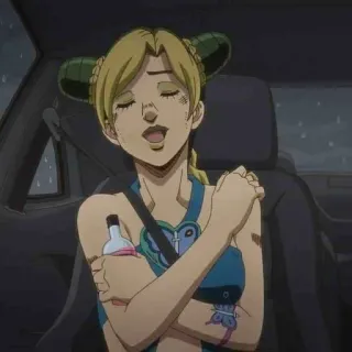 🧃 Jolyne Cujoh JoJo's Bizarre Adventure Anime, Jojo, Jolyne, Jolyne Cujoh, Stone Ocean, Wanita, Karakter telegram sticker
