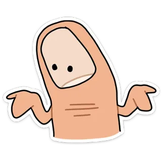 ⭐ Achselzucken, Geste, Frage, Keine Ahnung, Unsicher, Zweifel, Gleichgültigkeit telegram sticker