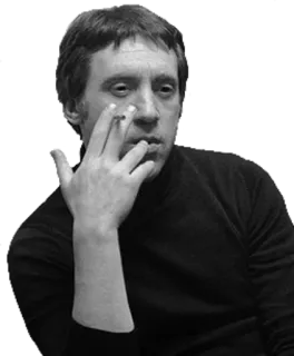 🤔 Personne, Portrait, Fumeur, Cigarette, Noir et blanc, Tabac telegram sticker