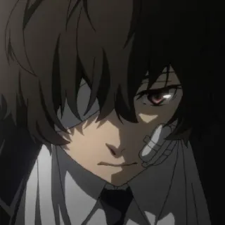 🥀 Osamu Dazai Bungo Stray Dogs anime, manga, character, dazai, bungo stray dogs telegram sticker