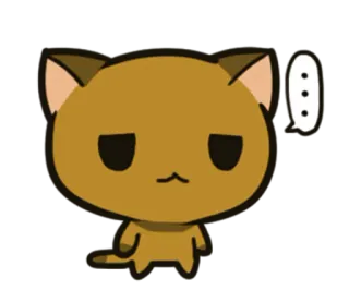 😒 แมว, อิโมจิ, สติกเกอร์, การ์ตูน, น่ารัก, สัตว์ whatsapp sticker