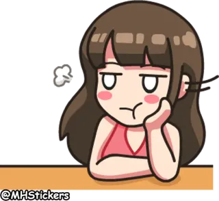 @MHStickers Ordinary Girl telegram stickers