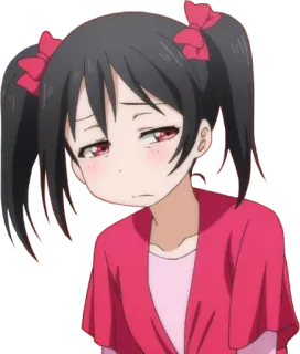 😒 Yazawa Nico Love Live! anime, manga, love live, idol, cute, sad, tired telegram sticker