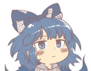 😶 anime, cartoon, cute, chibi, kawaii telegram sticker