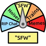 🔞 "SFW"
Noises
RIP Chat
Trains
Memes sfw, memes, trains, chat, online telegram sticker