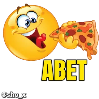 🍕 ABET emoji, pizza, food, eating, sticker whatsapp sticker