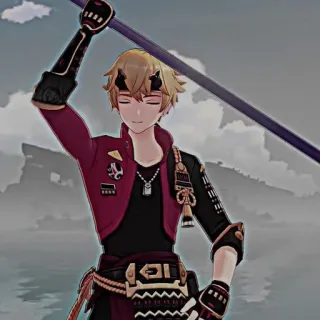 🍁 Thoma Genshin Impact 托马, 原神, 动漫角色, 游戏, 男性角色 telegram sticker
