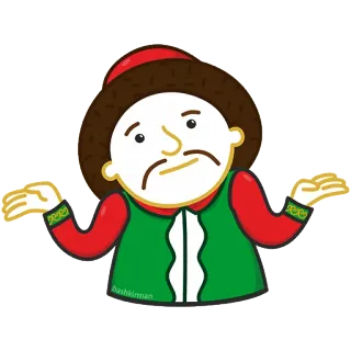 😶 어깨 으쓱, 질문, 사람, 혼란 telegram sticker