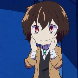 ☕️ Dazai Osamu Bungou Stray Dogs Аниме, Чиби, Дазай, Осаму, Bungou Stray Dogs telegram sticker