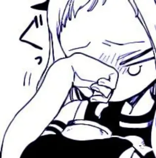 🫐 Anime, Ragazza, Piangendo, Triste, Carino, Manga, Illustrazione telegram sticker