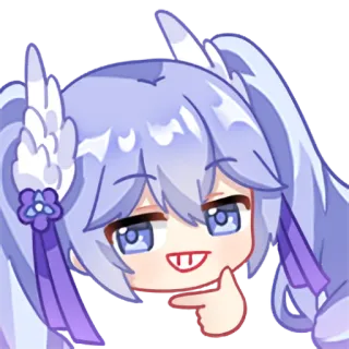 🤔 anime, character, smug, funny, lol telegram sticker